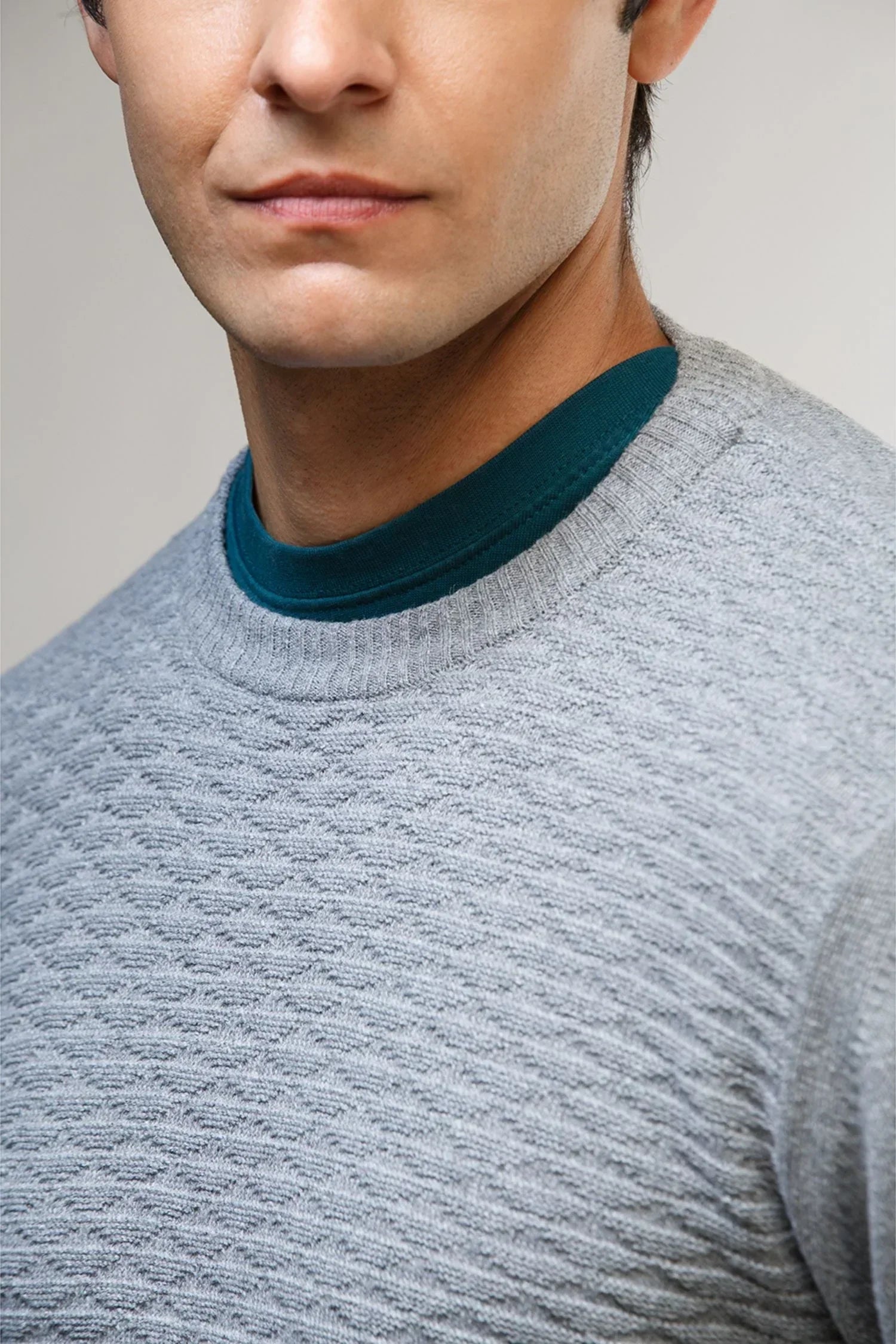 Suéter Nilo en algodón regenerado texturizado – Hombre